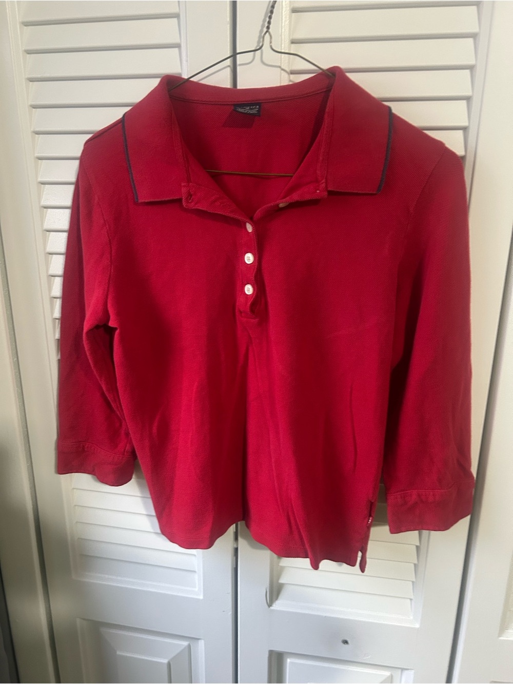 Nautica Red Crewneck Cotton Tee